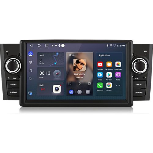 Einbau-Navigationsgeräte carplay 2+64G autoradio Für Fiat Linea Grande Punto 2007-2012 swc wifi BT RDS FM