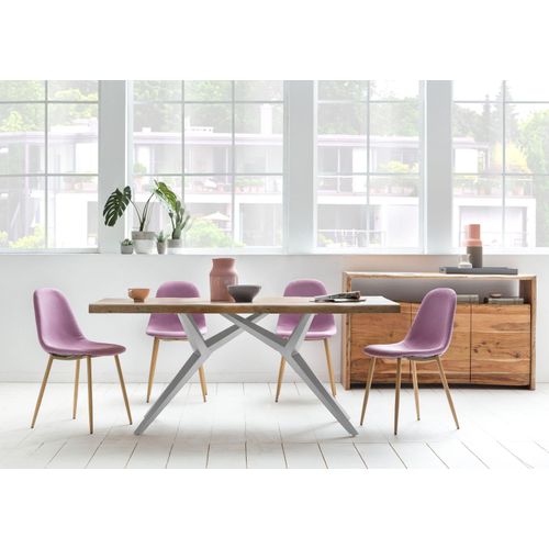 Tisch 220x100 Mango Metall Holztisch Esstisch Speisetisch Küchentisch Esszimmer