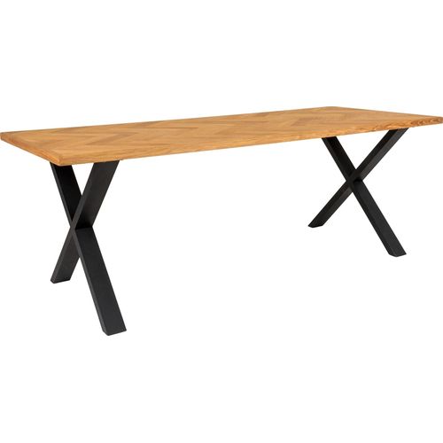 Esstisch ></noscript>Bordeaux< in Natur, Eiche-Massiv - 95x75x200cm (BxHxT)
