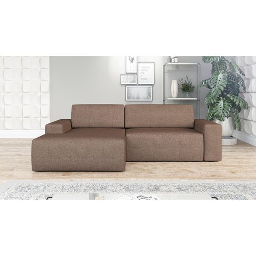Ecksofa TOTI mit Schlaffunktion. Farbe: Braun 25.