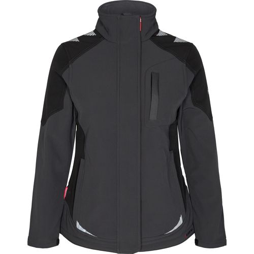 F. Engel Galaxy Damen Softshelljacke, Anthrazitgrau/Schwarz, Gr. 3XL
