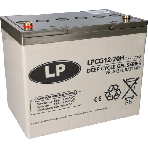 Landport LPCG12-70H VRLA GEL Akku 12V 70Ah wartungsfrei