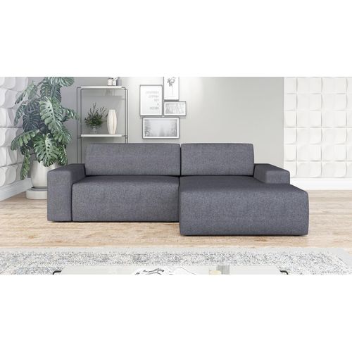 Ecksofa TOTI mit Schlaffunktion. Farbe: Pfeffer 5.