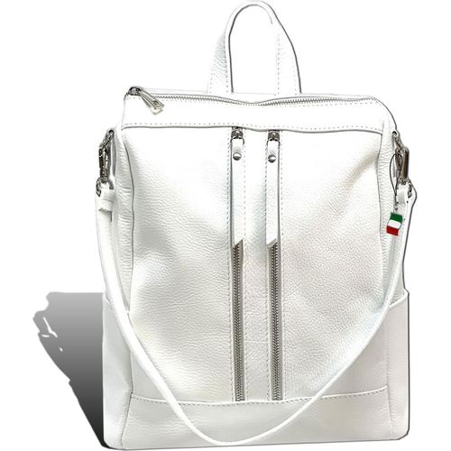 Cityrucksack weiß Florence Rucksack Leder D2ORF100W