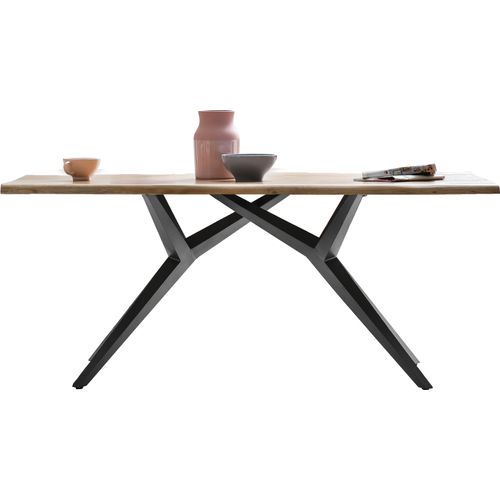 Tisch 240x100cm Wildeiche Metall Holztisch Esstisch Speisetisch Küchentisch