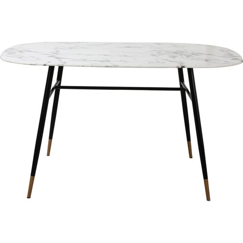 Tisch 140x90 Glas Marmor Optik Esstisch Speisetisch Glastisch Küchentisch
