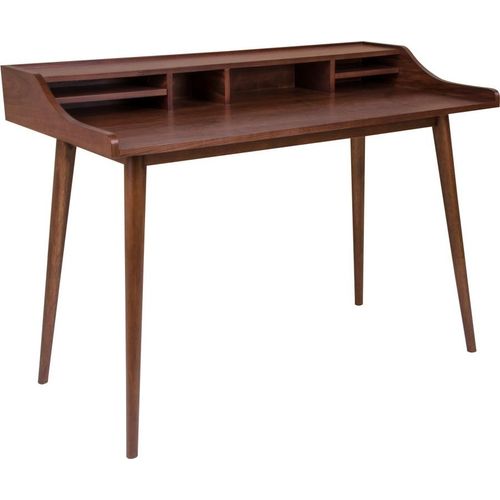 Schreibtisch ></noscript>Hellerup< in Braun, Nussbaum - 120x88x60cm (BxHxT)