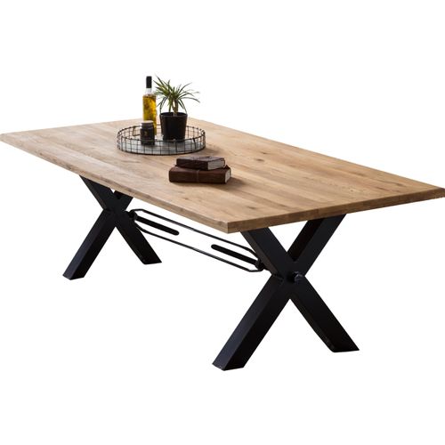 Tisch 200x100 Wildeiche Metall Holztisch Esstisch Küchentisch Speisetisch Küche