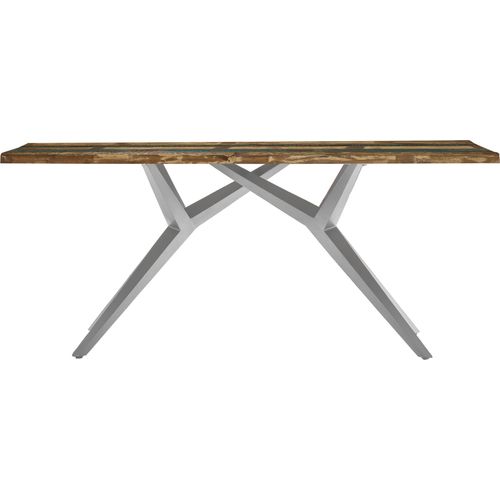 Tisch 180x100cm Altholz Metall Esstisch Speisetisch Küchentisch Esszimmer Küche
