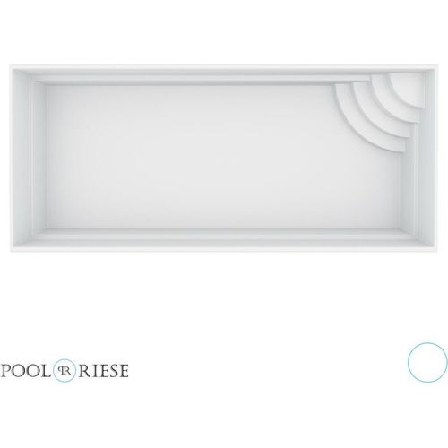 Poolriese GFK-Pool Asti 7,00 m x 3,50 m x 1,50 m weiß