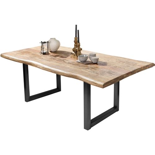 Tisch 220x100 Mango Metall Holztisch Esstisch Speisetisch Küchentisch Esszimmer