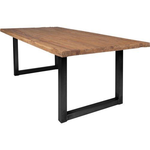 Tisch 220x100 Teak Eisen Holztisch Esstisch Speisetisch Küchentisch Esszimmer