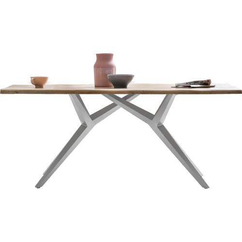 Tisch 240x100cm Wildeiche Metall Holztisch Esstisch Speisetisch Küchentisch