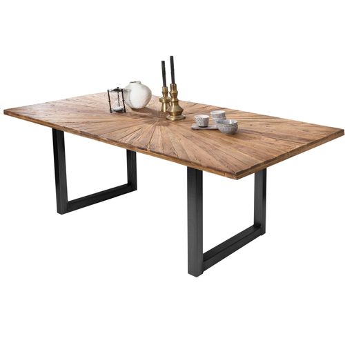 Tisch 200x100 Teak Holztisch Esstisch Küchentisch Wohnzimmertisch Speisetisch