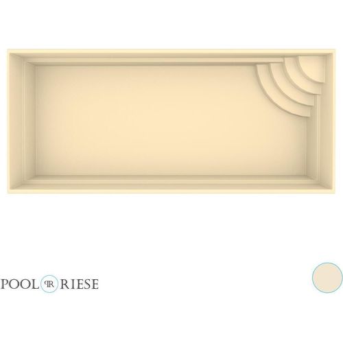 Poolriese GFK-Pool Asti 7,00 m x 3,50 m x 1,50 m sand