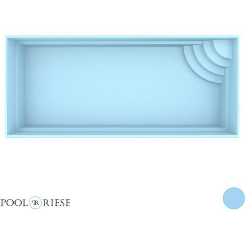 Poolriese GFK-Pool Asti 7,00 m x 3,50 m x 1,50 m blau