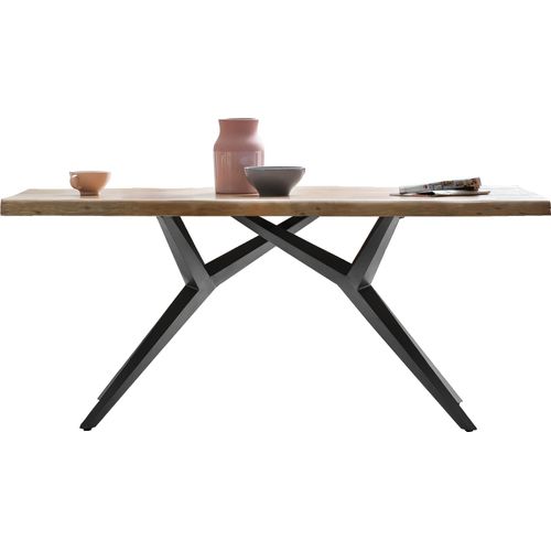 Tisch 180x100 Akazie Metall Esstisch Speisetisch Küchentisch Esszimmer Küche