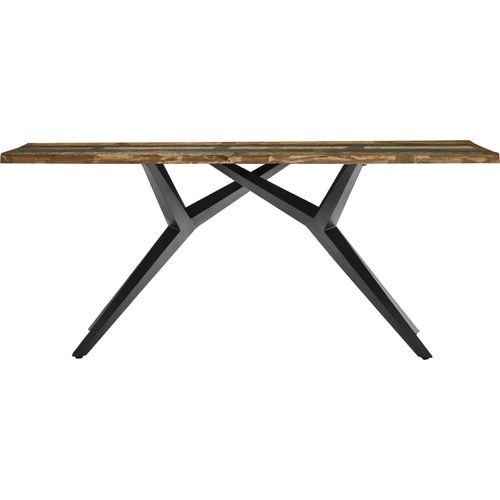 Tisch 180x100 Altholz Metall Esstisch Speisetisch Küchentisch Esszimmer
