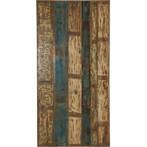 Tisch 220x100cm Altholz bunt Metall Holztisch Esstisch Speisetisch Küchentisch