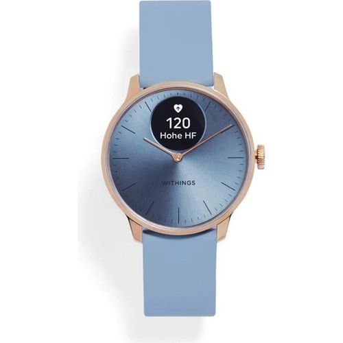 WITHINGS Smartwatch SCANWATCH LIGHT 100% Edelstahl blau / rosé onesize Unisex 37 mm HWA11-model 1, HWA11-model 3, HWA11-model 5, HWA11-MODEL 2-ALL-IN, HWA11-MODEL 4-ALL-IN