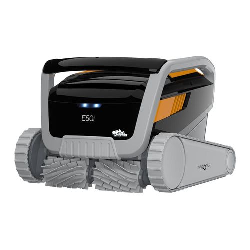 Dolphin E60i Poolroboter mit PVC Bürsten und App-Steuerung
