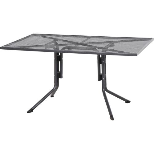 Gartentisch ></noscript>Elda< in anthrazit, Stahl pulverbeschichtet - 140x71x90cm (BxHxT)
