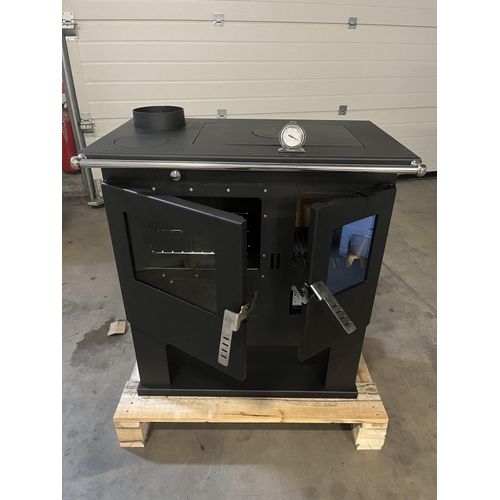 EEK A+ - Verso CS Küchenofen Kaminofen Holzherd Rauchrohr rechts 7.7 kW BImschV Stufe 2 - Links