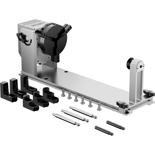 ORTUR YRC1.0 Rotierende Rolle mit 180¡ã horizontalem Kippwinkel und 360¡ã drehbarer Gravur mit 3 Backen passend fuer verschiedene Groessen von Objekten, Ringe, Becher, Weinglas, Kugel, kompatibel mit Ortur/Atomstack/Xtool/Twotrees/NEJE/Sculpfun