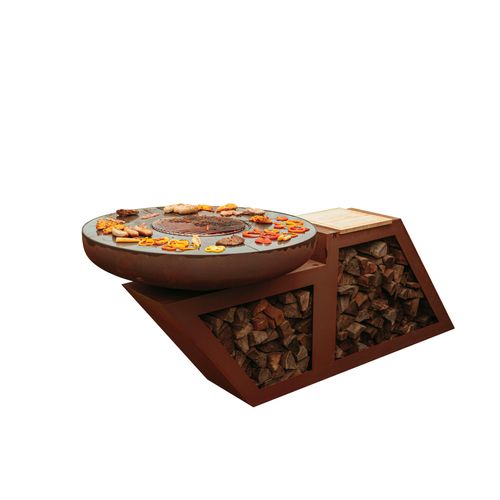 Holzkohlegrill - Modern - inkl. Plancha
