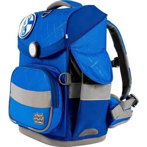 School Mood Fußball Schulranzen für Jungen 1. Klasse FC Schalke 04 Schultasche im Set 6-teilig mit gefüllter Federmappe
