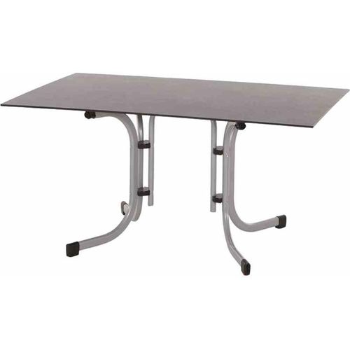 Gartentisch ></noscript>Sola< in silber, dark stone - 140x70x90 (BxHxT)