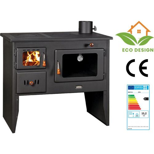 Küchenofen Holzherd Beine Ofen Prity 2P41 BImSchII 15.2kw