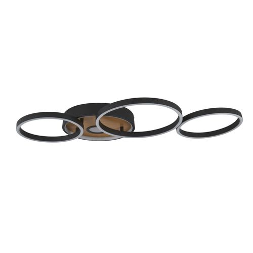 Deckenleuchte Modern Curiosity Stahl Schwarz Polycarbonat Braun Led 40W 3000K