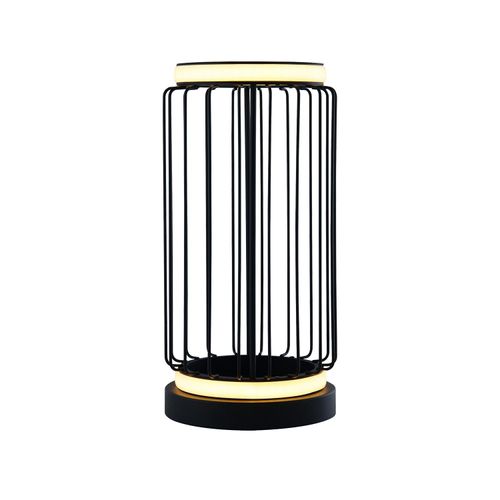 Abatjour Zeitgenössische Kreis Aluminium Weiß Silikon Schwarz Led 12W 3000K
