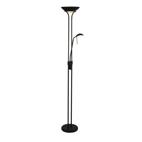 Zeitgenössische Stehleuchte Mutter Kind Schwarz Stahl Glas Led 15,41W 3000K