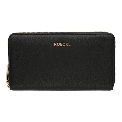 ROECKL Leder Geldbörse Donna Large Wallet Black schwarz