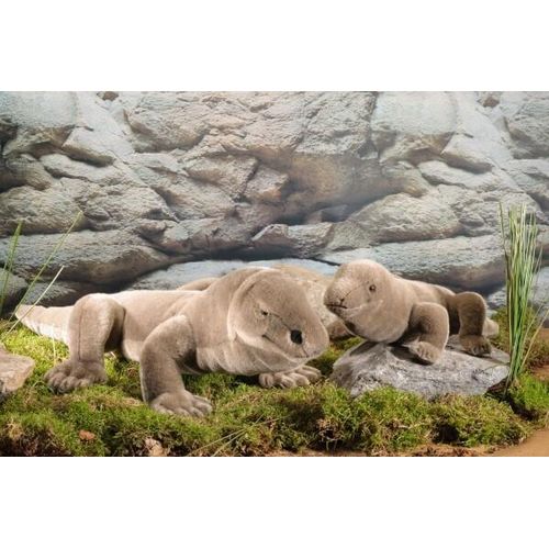 Kösen kleiner Waran grau 45 cm stehend Stofftier