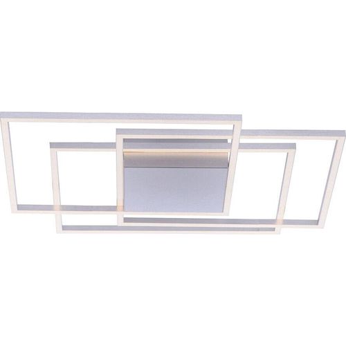 LED Deckenleuchte, stahlfarben, dimmbar, L 75 cm