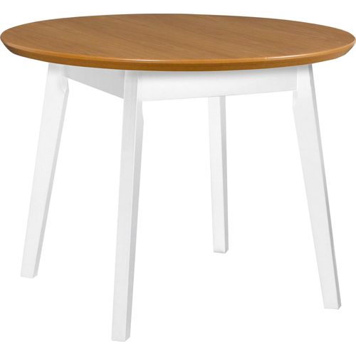 Tisch, Couchtisch, Wohnzimmertisch OSLO 4 Weiß + Eiche natur