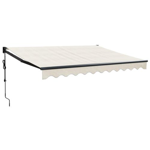 Prolenta Premium - Elektrische Markise mit Kurbel Creme 3x2,5 m
