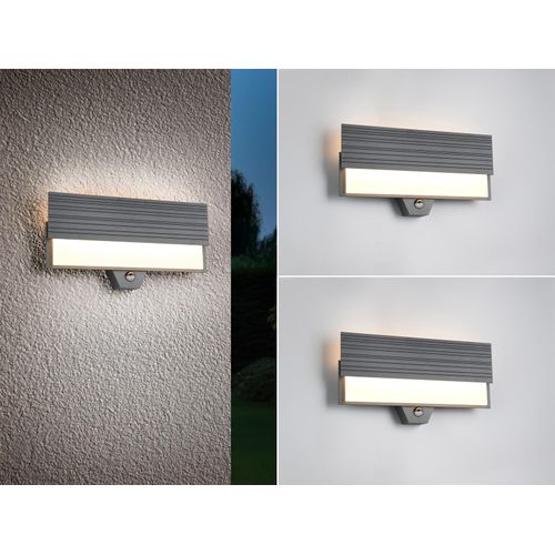 LED Außenleuchten mit Bewegungsmelder Terrassenbeleuchtung Balkon Anthrazit Weiß