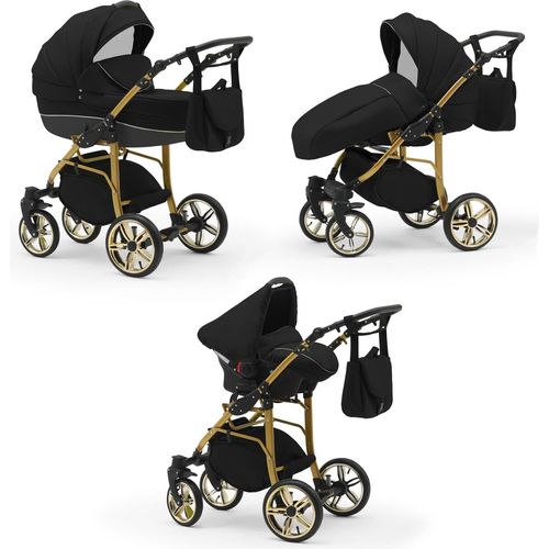 Kinderwagen 4 in 1 Neo Gold inkl. Sportsitz und Autositz - 16 Teile - in 22 Farben