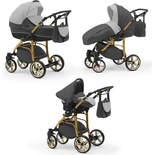 Kinderwagen 4 in 1 Neo Gold inkl. Sportsitz und Autositz - 16 Teile - in 22 Farben