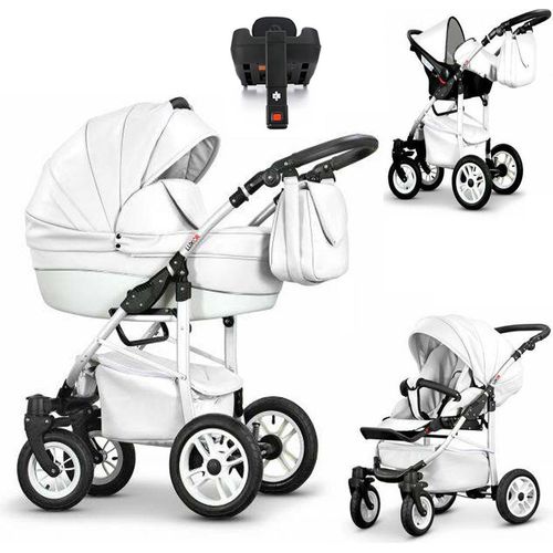 Kinderwagen-Set Craft Eco 5 in 1 inkl. Sportsitz, Autositz, Iso Base und Zubehör - 17 Teile - in 16 Farben