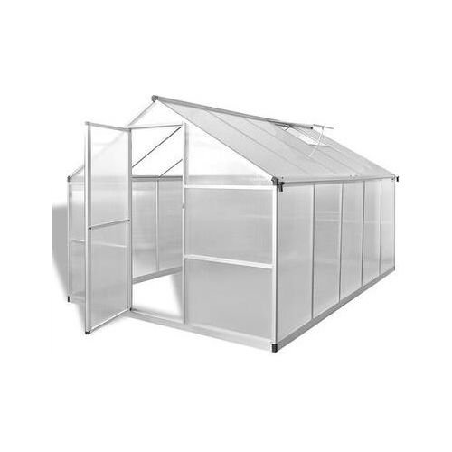 Gewächshaus mit Fundament Verstärkt Aluminium 7,55 m²