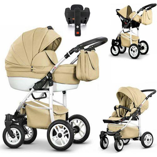 Kinderwagen-Set Craft Eco 5 in 1 inkl. Sportsitz, Autositz, Iso Base und Zubehör - 17 Teile - in 16 Farben