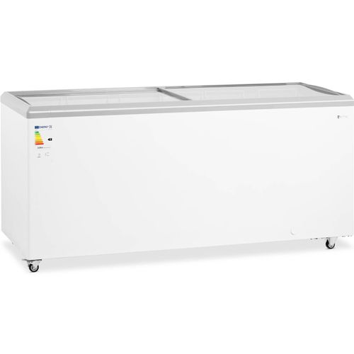 Royal Catering Gefriertruhe - 550 L - Glastüren - abschließbar -