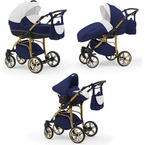 Kinderwagen 4 in 1 Neo Gold inkl. Sportsitz und Autositz - 16 Teile - in 22 Farben