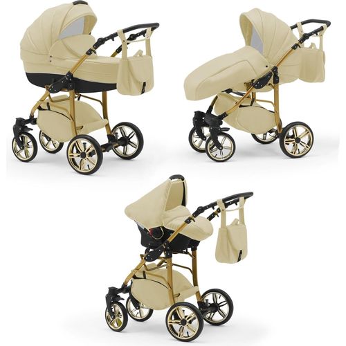 Kinderwagen 4 in 1 Neo Gold inkl. Sportsitz und Autositz - 16 Teile - in 22 Farben