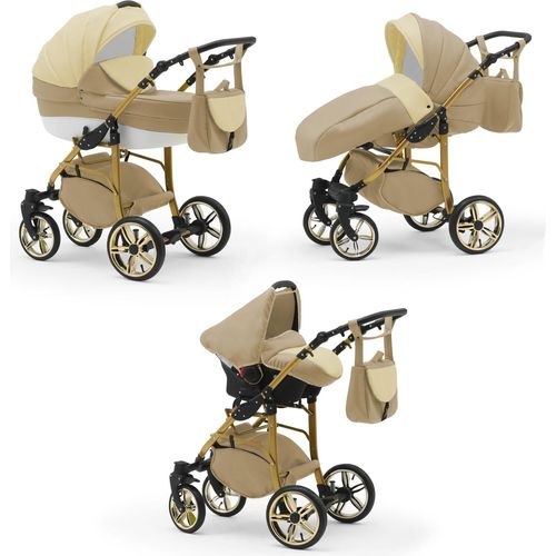 Kinderwagen 4 in 1 Neo Gold inkl. Sportsitz und Autositz - 16 Teile - in 22 Farben